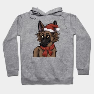 Cute Belgian Shepherd Drawing Hoodie